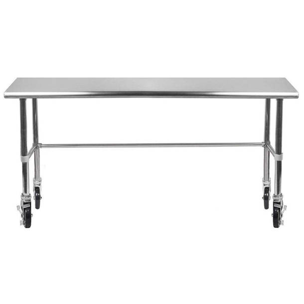 Amgood Stainless Steel Open Base Work Table Wayfair